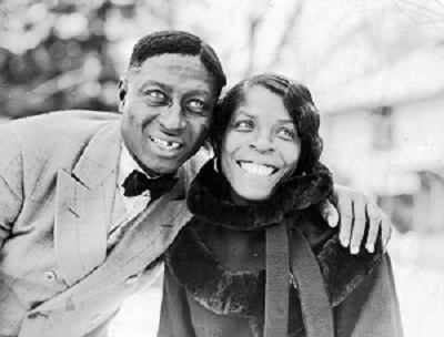 Lead Belly w Martha Ledbetter in 1935